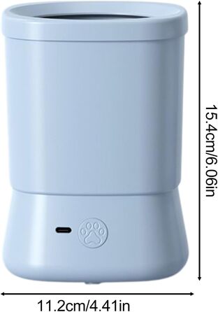 Миска для миття лап собак Patifirst - 2 швидкості, захист від бризок, для дому, прогулянок, подорожей, купання