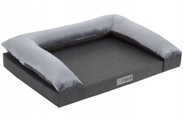 Ліжко для собак 2в1 (диван та матрац) Welsti, 70x50 см, м'яка підстилка-подушка