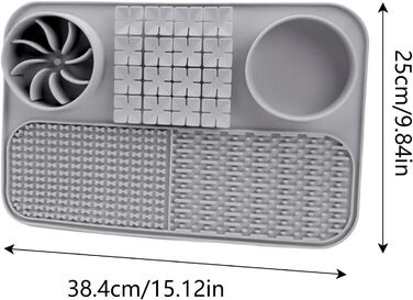 Повільний годівник для собак - килимок-головоломка, килимок для іграшок, сірий L