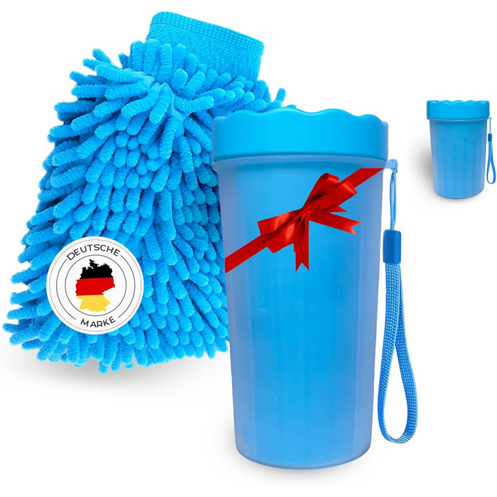 Goldthal® Оригінальний рукавичка для миття лап собак з мікрофібри. Без брудних лап для великих та маленьких собак