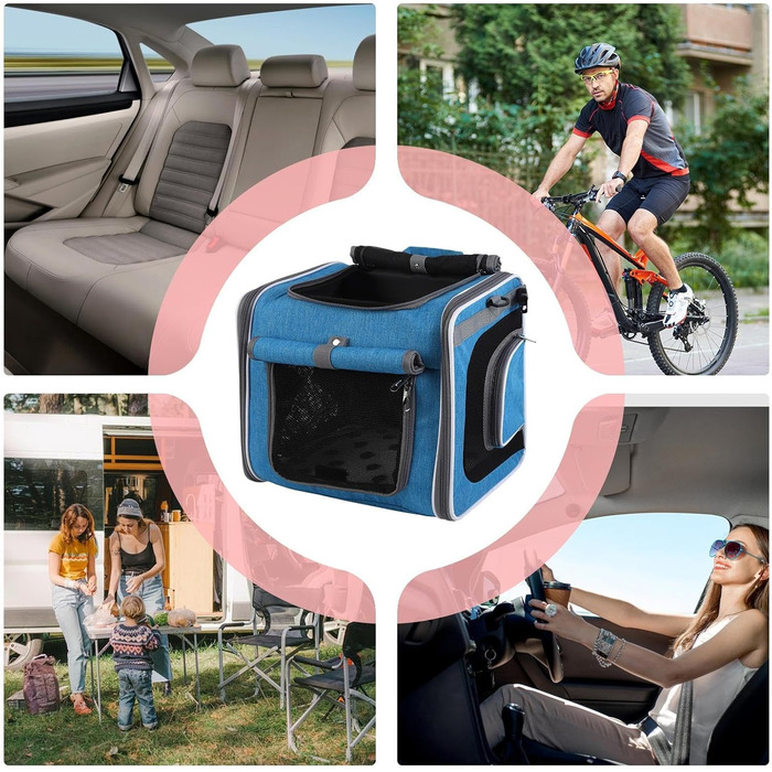 Корзина для велосипеда з переносною сумкою для собак, з вентиляцією | Ідеально для прогулянок, подорожей та кемпінгу