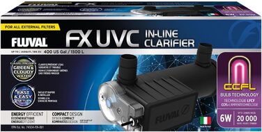 Ультрафіолетовий стерилізатор Fluval FX UVC для акваріума, проточний очищувач води