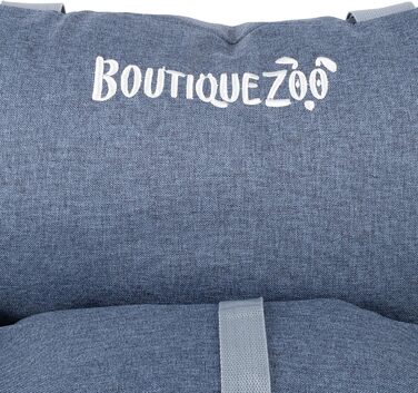 Автомобільний лежак для собак та котів | Лежак на заднє/переднє сидіння | Універсальний, миючий, з поліестеру | 55 x 65 см, колір: джинс