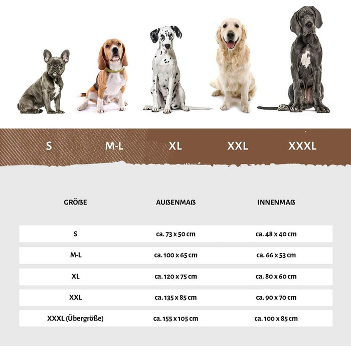 Ортопедичне ліжко для собак Knuffelwuff Jessy з нейлону, розмір M-L, 100x65 см, бежеве