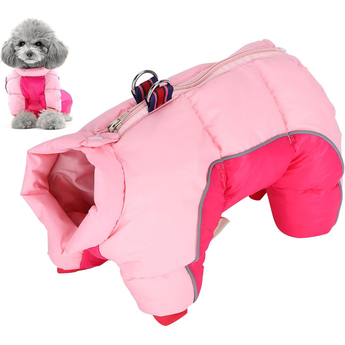 Зимовий теплий накидка для собак, легкий, вітронепроникний, костюм від снігу, одяг для собак на холодну погоду, для малих та середніх собак