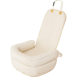 Автоматик для собак та котів: подушка-підстилка на заднє сидіння авто, 42x55 см, бежевий екошкіра