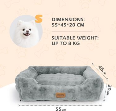 Крісло-лежанка для собак та котів Nobleza, 55x45x20 см, м'яке, знімний чохол, антиковзаюче дно