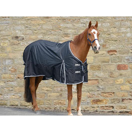 Turner Equestrian Pferdedecke Ripstop, легка, водонепроникна, 50 г, чорна