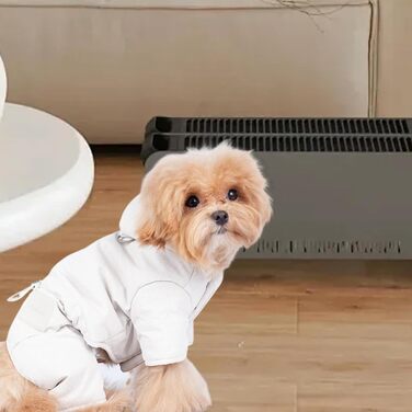 Зимова куртка для собак, тепла флісова куртка для маленьких собак, тепла зимова одіяння для тварин (білий, S)