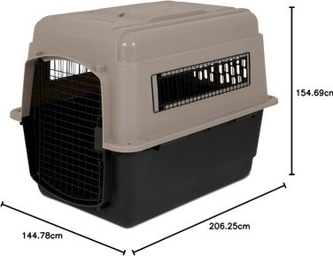 Переноска для собак Trixie Vari Kennel V 81 см, чорна/бежева