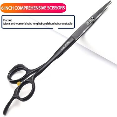 Професійні перукарські ножиці 6 дюймів (набір 4 шт.) - перукарські ножиці для стрижки та витончення
