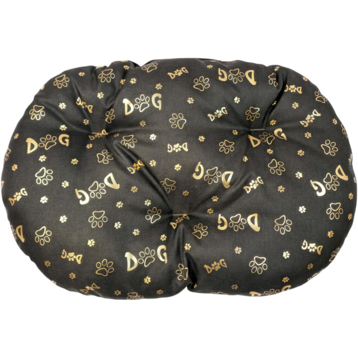 М'який лежак для собак та котів, овальний, 70x48 см, коричневий, для транспортування та в ліжко