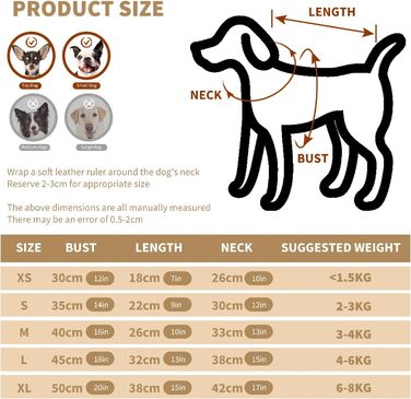 PETCUTE Зимовий теплий одяг для собак, куртка з мультмалюнком, одяг для маленьких, середніх та великих собак, пуловер для собак з кнопками, підходить для Лабрадора, Чихуахуа, Французького бульдога, XL, смугастий