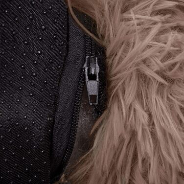 Кругле ліжко для собак Springos з антиковзною основою, м'яке та комфортне (40 см, світло-коричневе)