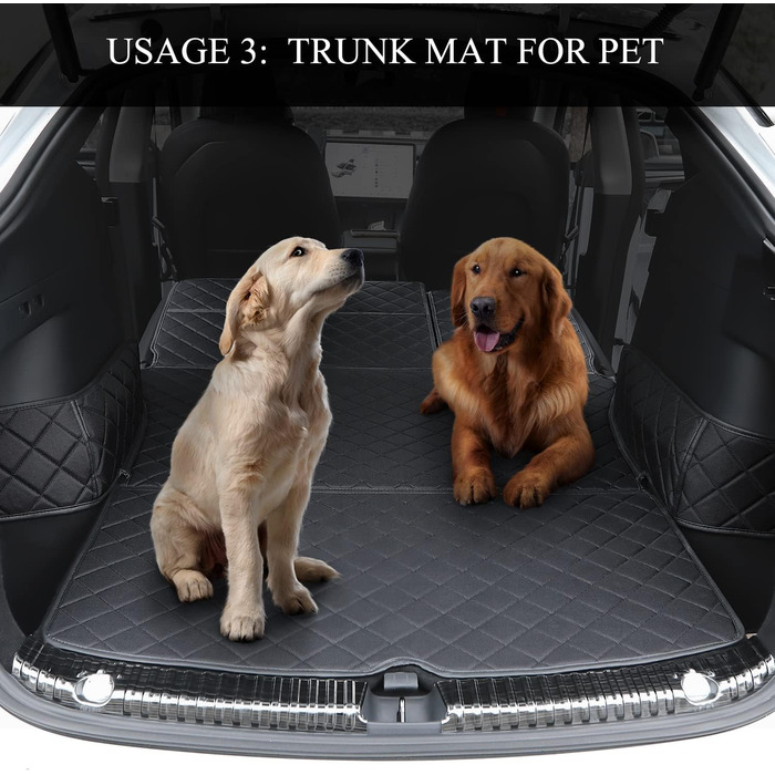 Килимок у багажник для Tesla Model Y (2020-2025), водонепроникний, для собак, захисний, універсальний, задній, аксесуар