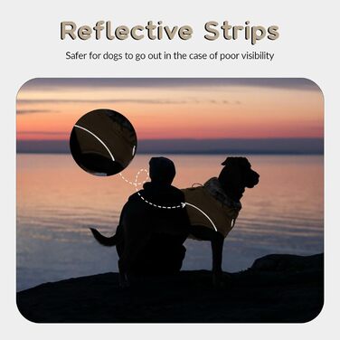 Зимовий теплий одяг для собак великих порід: куртка, пуловер, плащ (Хакі, XL)