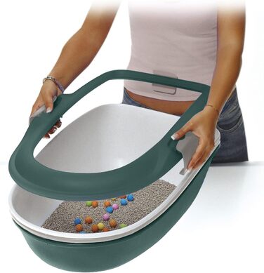 Лоток для котів Stefanplast Furba з ситом для очищення, 59x39x22 см
