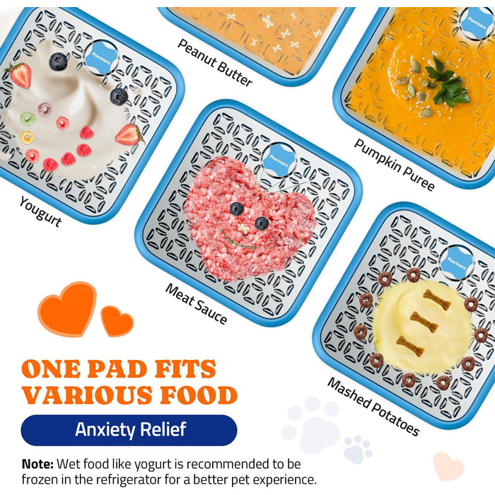 Лежак-іграшка для собак великих порід з годівницею, блакитний. Зменшує нудьгу та тривогу, сповільнює годування. З лопаткою та щіткою.