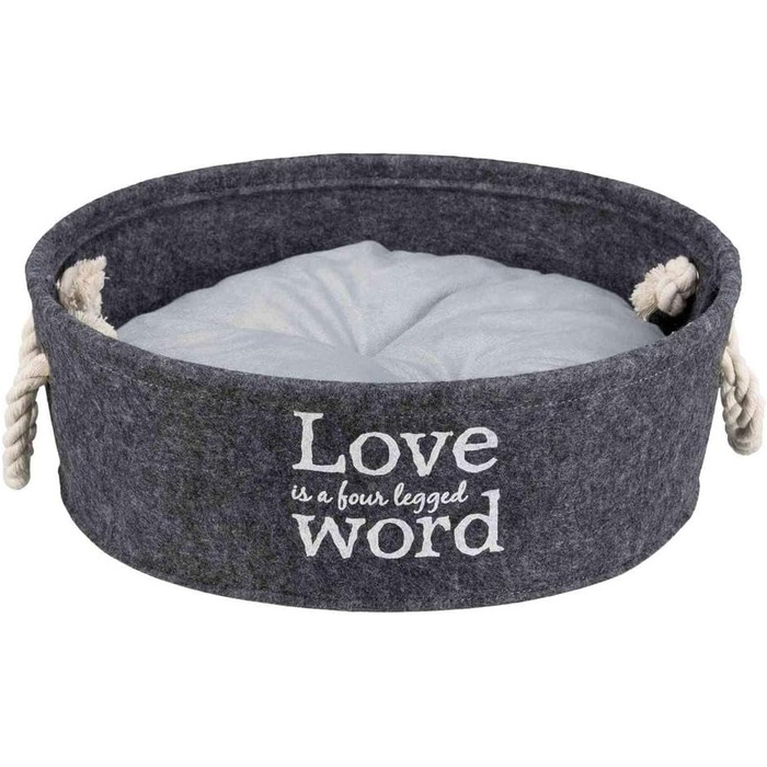 Корзина для домашніх тварин Trixie Lian, діаметр 45 см, антрацит