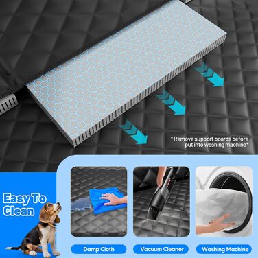 Накладка на сидіння автомобіля для собак, 2025, водонепроникна, неслизька, з жорсткою основою. Підходить для собак вагою до 180 кг (400 фунтів). Оранжево-чорна, товста, жорстка підошва. Ідеально для подорожей з тваринами в автомобілі/SUV.