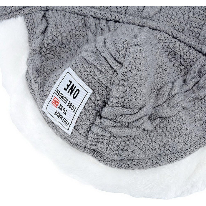 Світер для собак SMALLLEE_LUCKY_STORE з капюшоном, теплий худі, куртка, верхній одяг для маленьких собак, розмір M (спинка: 24 см, груди: 37 см), сірий XL