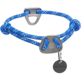 Нашийник для собак RUFFWEAR Knot-a-Collar, середній, регульований, міцний, із альпіністського шнура, синій, 36–50 см