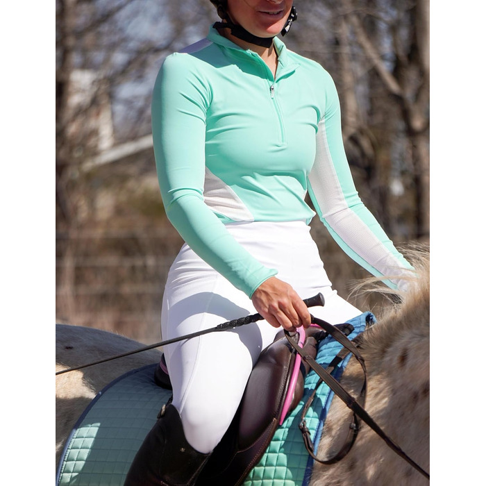 Легінси для верхової їзди для дівчаток FitT4 з силіконовими накладками, дихаючі та еластичні, для верхової школи та їзди на велосипеді (білий, S)