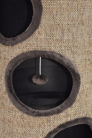 Котячий будиночок-крісло Nanook для великих котів XXL, крізь-будиночок, крізь-будиночок, котячий крізь-будиночок Simba, 105 см, коричневий