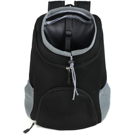 Рюкзак для тварин 3-7 кг - регульований, дихаючий, з передньою кишенею для собак та котів - дизайн 