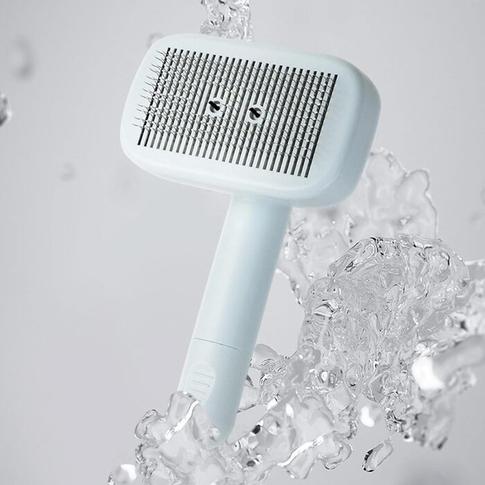 Професійна щітка для тварин Pet Ion Brush з подвійним іонним генератором: самоочисна щітка для собак та котів, м'яке розплутування шерсті та підшерстка, для короткої та довгої шерсті (зелена)