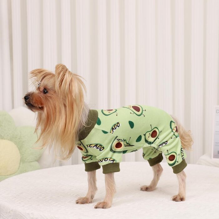 Піжама для собак: теплий комбінезон для Yorkie/Chihuahua, банан, зручний, XXS