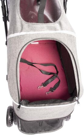 Візок для собак Laroy Group Hundebuggy Pet Buggy Deluxe сірий, 99 x 79 x 49 см, для собак з проблемами мобільності