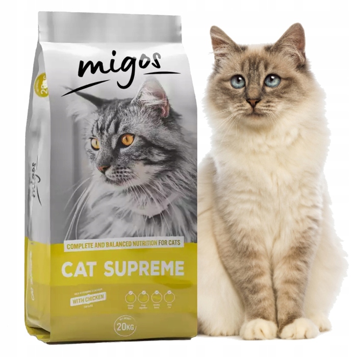 Сухий корм для дорослих котів Migos Cat Supreme, 20 кг