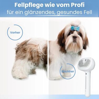 3-в-1 щітка для грумінгу тварин з парою та спреєм, для котів та інших домашніх улюбленців, видаляє відмерле волосся, самоочищення, вирівнювання (зелена)