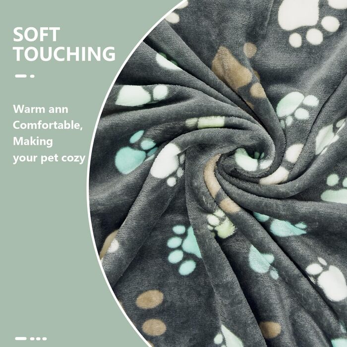 Лежанка для собак LeapSheep, флісова, тепла, велика, для маленьких, середніх та великих собак, 60x40 см