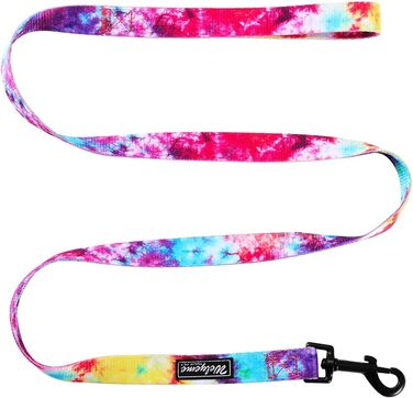 Нашийник та повідець для собак Tie Dye, комплект для малих, середніх і великих порід, райдужний дизайн