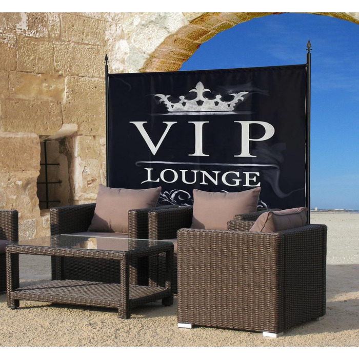 Ширма QUICK STAR Paravent з тканини, 180 x 178 см - для дому, саду, балкону