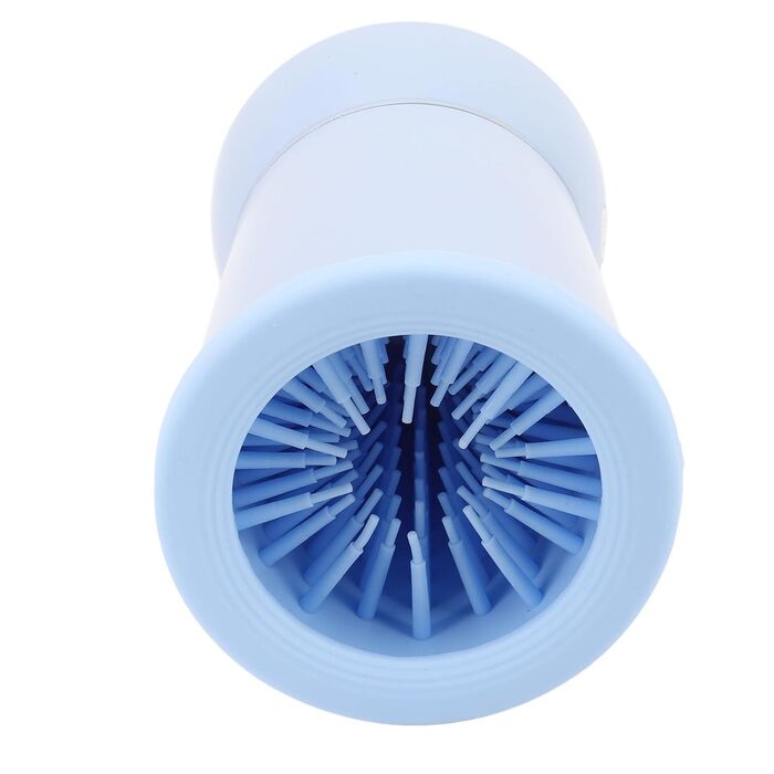 Автоматичний очищувач лап для собак, портативний миючий стаканчик з м'якою силіконовою щіткою, машина для миття лап, силіконові щетинки (BLUE)