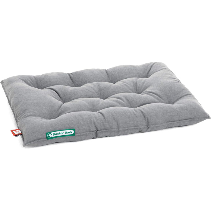 Ортопедичне собаче ліжко Doctor Bark Urban - для середніх собак, 70x50 см, сірий колір, Made in Germany. Можна прати до 95°C, міцне, для дому та вулиці.