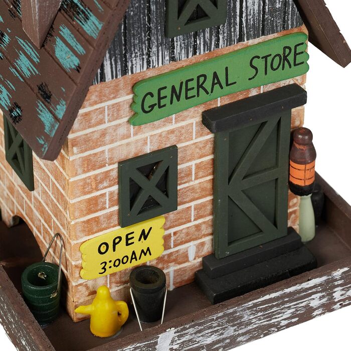 Дерев'яний будиночок для птахів Relaxdays, 23x18x18 см, з відкидним дахом, для саду та балкону