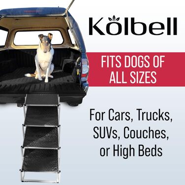 Сходинка для собак, алюмінієва, компактна, для великих собак, SUV, авто, вантажівки, з антиковзким покриттям