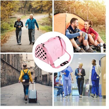 Транспортна сумка для кота, переноска для тварин - рожева, L