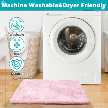 Килимок для собак середніх порід - м'який лежак для собак, килимок для собак, лежанка для собак, килимок для маленьких собак, неслизьке дно (рожевий, 76x54 см)