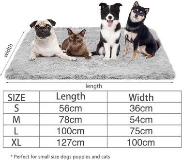 М'яка ковдра для собак та котів, флісова, велика (XL: 100 x 120 см), сіра