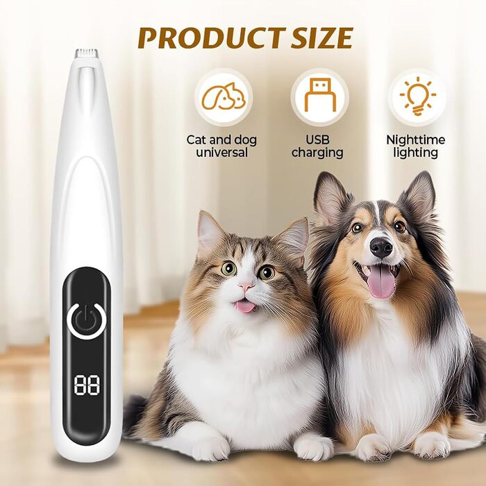 Триммер для собак Paw Trim Pro: тиха, водонепроникна машинка для догляду за лапами, очима, вухами та обличчям
