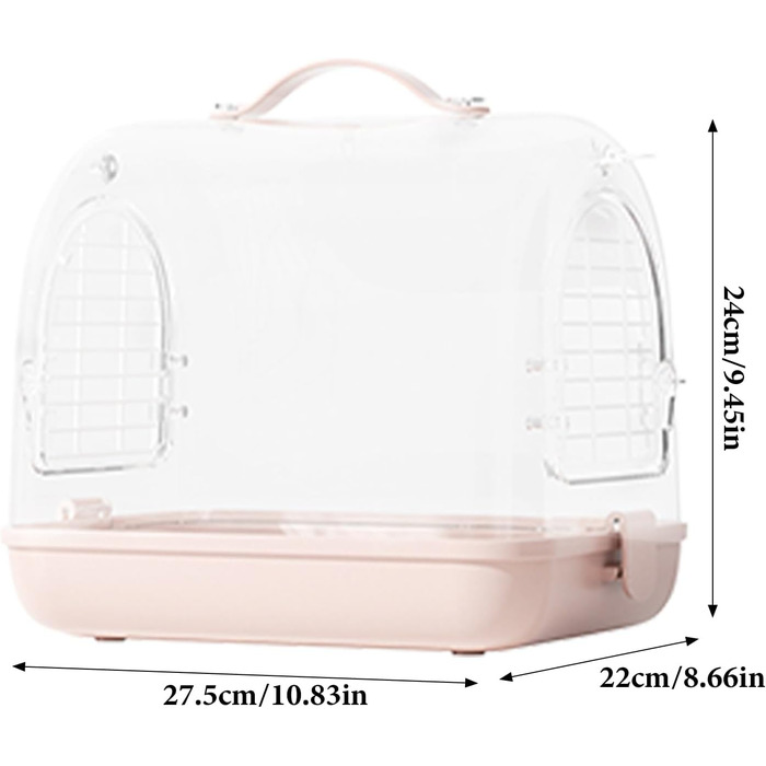 Трансформер для перевезення птахів Nymphensittich: рюкзак-переноска для птахів, прозорий клітка, м'яка переноска, клітка для подорожей з птахами | Переноска для птахів на відкритому повітрі, знімна переноска для хом'яків, прозора переноска для домашніх тв
