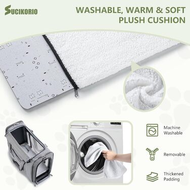 Транспортна сумка для собак Petsfit, 55x40x23 см, чорна, до 12 кг, для подорожей літаком (Eurowings, Lufthansa)