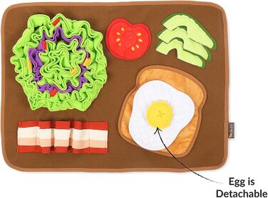 Інтерактивна килимок-нюхалка для собак P.L.A.Y. - іграшка-головоломка для собак всіх розмірів, для повільного годування та розвитку нюхових навичок, машинне прання