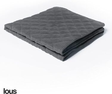 Подушка для собак ручної роботи, килимок для собак, ковдра для собак середніх та маленьких порід, прання до 90ºC, захист дивану, для домашніх тварин, собак та котів (L 98x97x3 см, Антрацит/Сірий) L 98x67x3 см Антрацит / Сірий