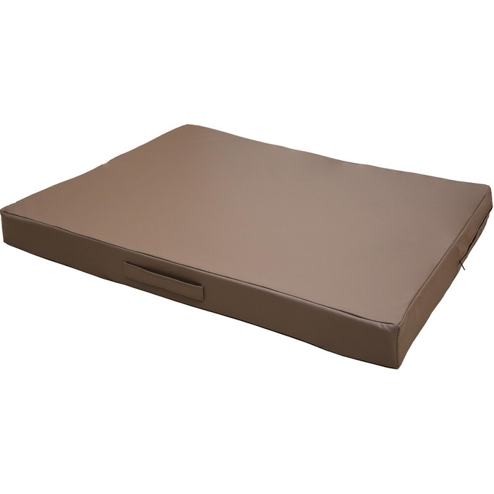 Килимок для собак CopcoPet Jumbo Mocca 110 x 80 x 8 см – міцне штучне шкіряне покриття, легко миється, не слизький, для собак середніх порід, для дому, саду, переноски, кемпінгу – надзвичайно товстий